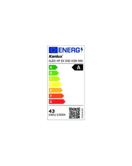 Żarówka uliczna LED E40 X XLED HP EX E40 43W-NW 9000lm 4000K barwa neutralna IP65 PF0, 9 3lata Gwar. 37349