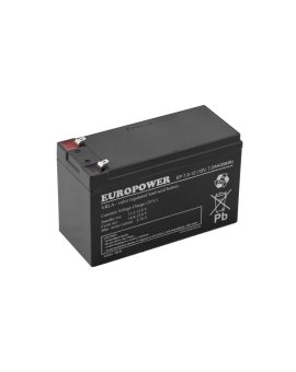 EUROPOWER Akumulator 12V EP 7,2Ah żywotność: 6-9 lat terminal T2