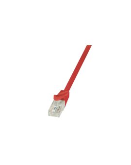 LogiLink Patchcord U/UTP czerwony kat.5e PVC 0,5m.