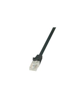 LogiLink Patchcord U/UTP czarny kat.5e PVC 3,0m.
