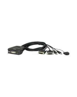 Aten Kabelkowy przełącznik KVM 2 port USB DVI 1,2m