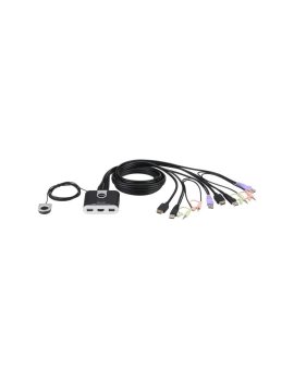 Aten Kabelkowy przełącznik KVM 2 port USB HDMI Audio 1,2m