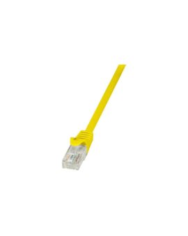 LogiLink Patchcord U/UTP żółty kat.6 PVC 0,25m.