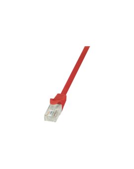 LogiLink Patchcord U/UTP czerwony kat.5e PVC 1,5m.