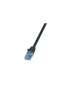 LogiLink Patchcord U/UTP czarny kat.6 PVC 5,0m.