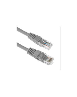 Patchcord U/UTP kat 6, 1 m szary