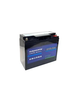 EUROPOWER Akumulator 12, 8V - 25Ah LiFePO4, litowo - żelazowo - fosforanowy z BMS, praca cykliczna i buforowa, 5 lat gwarancji.