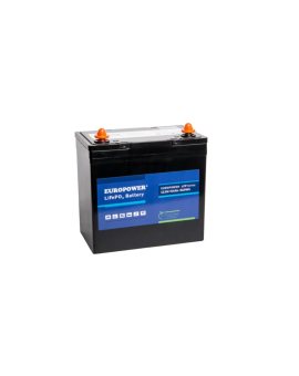 EUROPOWER Akumulator 12, 8V - 64Ah LiFePO4, litowo - żelazowo - fosforanowy z BMS, praca cykliczna i buforowa, 5 lat gwarancji.