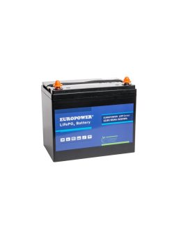EUROPOWER Akumulator 12,8V - 80Ah LiFePO4, litowo - żelazowo - fosforanowy z BMS, praca cykliczna i buforowa, 5 lat gwarancji.