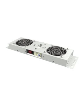 MIRSAN Wentylator z termostatem analogowym ( 2x wentylator ) z wyłącznikiem szary ( seria GTN/GTV/GTS )