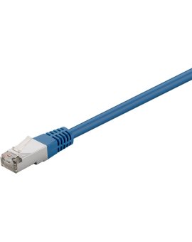 CAT 5e Kabel łączący, F/UTP, Niebieski - Długość kabla 0.5 m