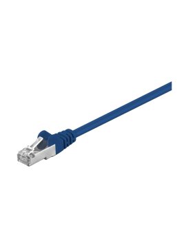 CAT 5e Kabel łączący, F/UTP, Niebieski - Długość kabla 2 m