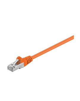 CAT 5e Kabel łączący, F/UTP, Pomarańczowy - Długość kabla 0.25 m