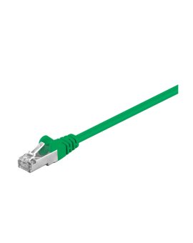 CAT 5e Kabel łączący, F/UTP, Zielony - Długość kabla 0.25 m