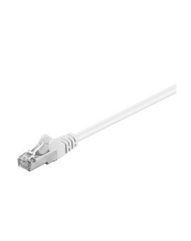 CAT 5e Kabel łączący, F/UTP, biały - Długość kabla 0.25 m