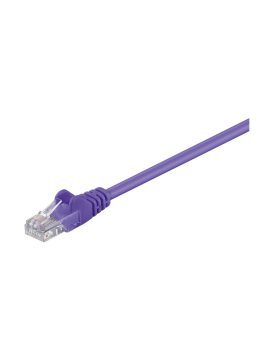 CAT 5e Kabel łączący, U/UTP, Fioletowy - Długość kabla 0.25 m