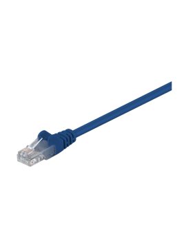 CAT 5e Kabel łączący, U/UTP, Niebieski - Długość kabla 0.25 m