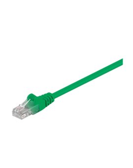 CAT 5e Kabel łączący, U/UTP, Zielony - Długość kabla 0.25 m