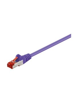 CAT 6 Kabel łączący, S/FTP (PiMF), Fioletowy - Długość kabla 0.15 m