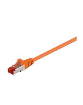 CAT 6 Kabel łączący, S/FTP (PiMF), Pomarańczowy - Długość kabla 0.15 m