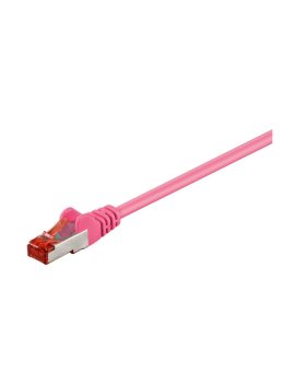 CAT 6 Kabel łączący, S/FTP (PiMF), Purpurowy - Długość kabla 0.15 m