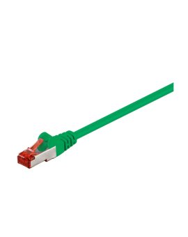 CAT 6 Kabel łączący, S/FTP (PiMF), Zielony - Długość kabla 0.15 m