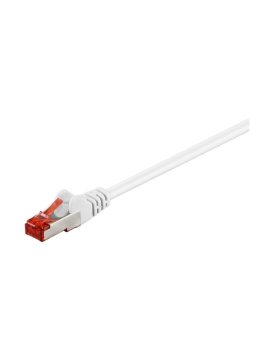 CAT 6 Kabel łączący, S/FTP (PiMF), biały - Długość kabla 0.15 m