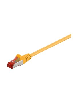 CAT 6 Kabel łączący, S/FTP (PiMF), Żółty - Długość kabla 0.15 m