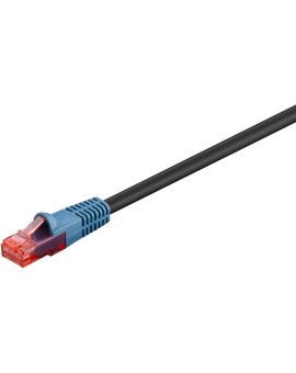 CAT 6 Kabel łączący,U/UTP, czarny - Długość kabla 20 m