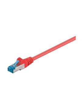 CAT 6AKabel łączący, S/FTP (PiMF), Czerwony - Długość kabla 7.5 m