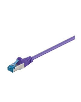 CAT 6AKabel łączący, S/FTP (PiMF), Fioletowy - Długość kabla 0.25 m