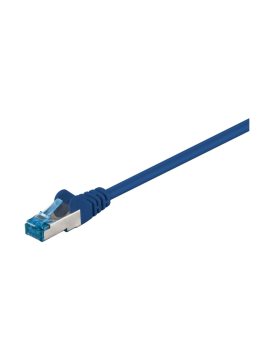 CAT 6AKabel łączący, S/FTP (PiMF), Niebieski - Długość kabla 0.25 m