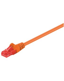 CAT 6Kabel łączący, U/UTP, Pomarańczowy - Długość kabla 0.25 m