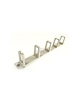 GT Networks Organizator kablowy 19” 1U z 5 uchwytami z tworzywa szary