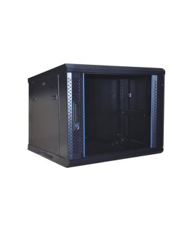 GT Networks Szafa Wisząca RACK 19 cali 12U 450mm czarna do samodzielnego montażu GTS-19-12U450-AB