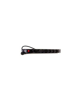 GT Networks Listwa zasilająca PDU 19 1U 1F 16A 8 x CEE 7/5 (PL/FR) wyłącznik z LED 3m
