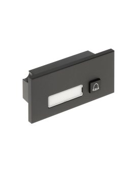 Moduł: 1 przycisk, anodyzowany panel z aluminium, IP65, IK07, przeznaczony dla serii VTO4202F-X, czarny, DAHUA