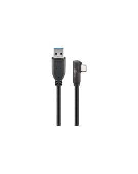 Kabel USB-C™ na USB-A 3.0 90, czarny - Długość kabla 1.5 m