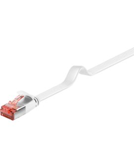 CAT 6 kabel krosowy płaski,U/FTP, biały - Długość kabla 1.5 m