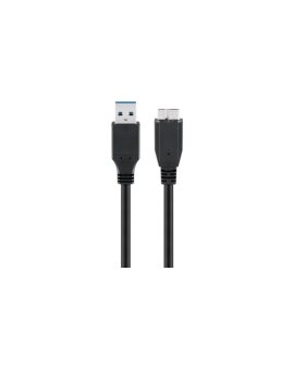 Kabel USB 3.0 Superspeed, Czarny - Długość kabla 1.8 m