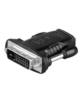 Adapter HDMI™/DVI-D, niklowany - Zużycie Jednostka 1 szt. w torebce plastikowej