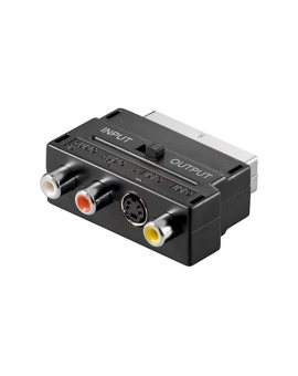 Adapter Scart do Composite Audio Video i S-Video, IN/OUT - Połączenie typu Wtyk scart (21-pinowy)