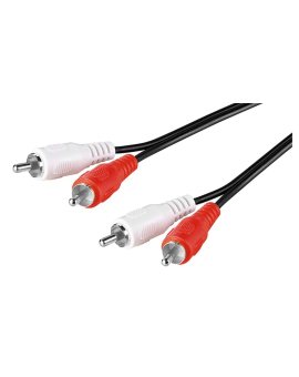 Kabel łączący stereo 2 x cinch - Długość kabla 15 m