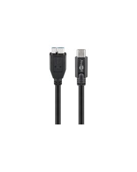 Kabel USB-C™ na Micro-B 3.0, czarny - Długość kabla 0.6 m