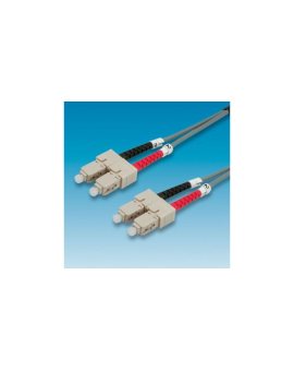 Value Patchcord światłowodowy 50/125 SC-SC szary 1m