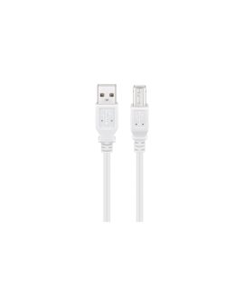 Kabel USB 2.0 Hi-Speed, Biały - Długość kabla 1 m