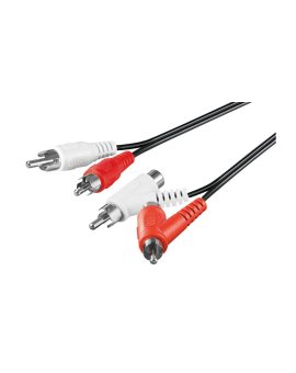 Kabel łączący stereo, cinch z przejściówką - Długość kabla 1.5 m