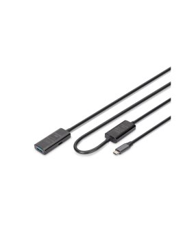 Kabel przedłużający aktywny, USB 3.2 5Gbps, USB-C - USB-A, 10m DA-73111