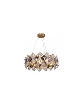 Lampa wisząca TIARA kolor złoty/przezroczysty dymiony metal/szkło, 6xE14 IP20 9864-500 Zuma Line