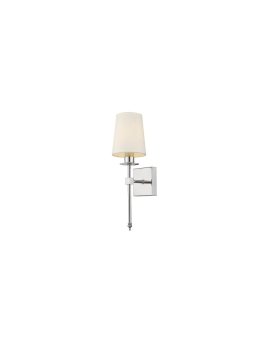 Klasyczna lampa ścienna CASOLI z chromowanym ramieniem i kloszem LP-2118/1W chrom Light Prestige